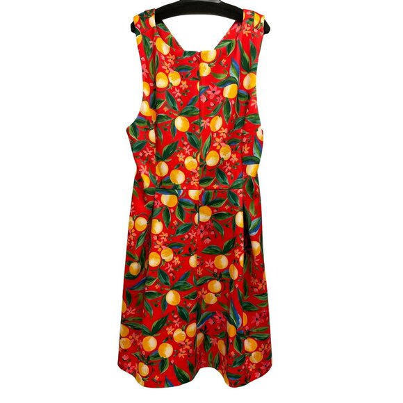 Vince Camuto $158 Size 20W Fruit Summer Midi Dress NWT - Picture 6 of 7